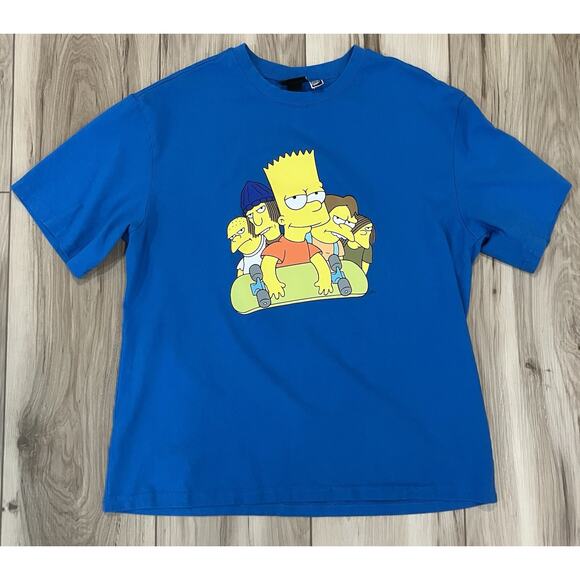 H&M Relaxed Fit Bart Simpson Bully Tshirt Men’s Size L - Picture 1 of 5